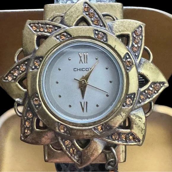 Women’s Watch Wardrobe -Black Antique, Gold Sport, Dress & Tiger’s Eye -Two Sold - Picture 2 of 8